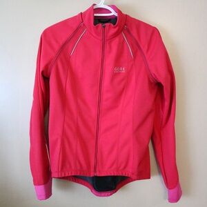 GORE Windstopper Bike Wear Women's Med Cycling Jacket Pink Softshell Commuting